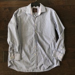 Tattersall London Mens Shirt Size 17  34/35